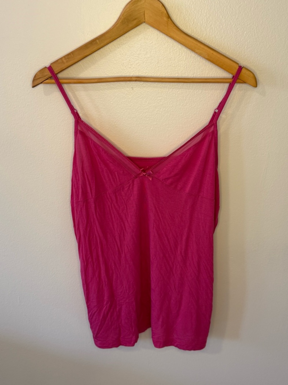 Joe Fresh Bright Fuchsia Adjustable Strap Camisole